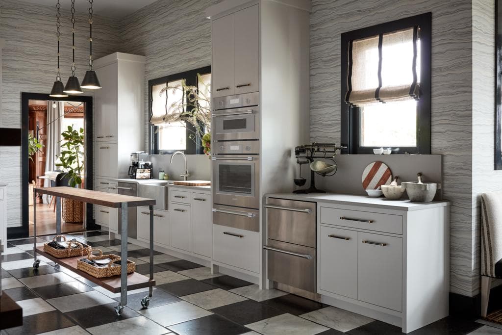 Modern home kitchen with appliances